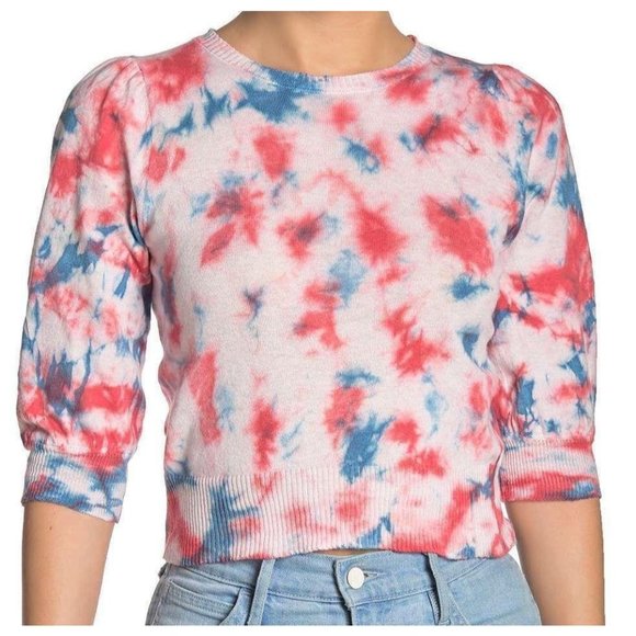 John + Jenn Tie Dye Lava Burst Cropped Sweater *XL - Picture 1 of 9